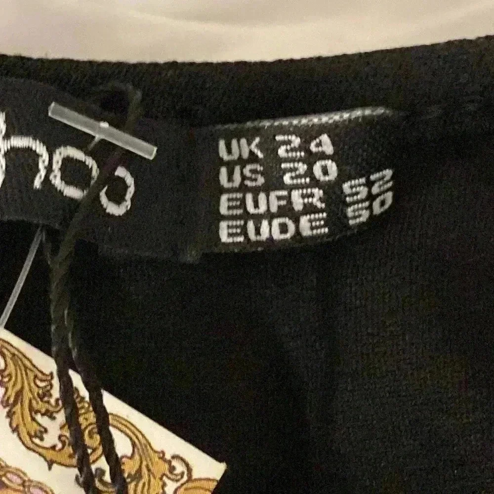 Womens Boohoo black casual cover up ladies dress size 20 - Picture 8 of 10